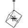 Cartone 25 1/2" Wide Black Open Cube 8-Light Pendant