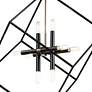 Thumbnail2 of Cartone 25 1/2" Wide Black Open Cube 8-Light Pendant more views