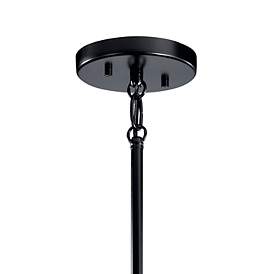 Image4 of Cartone 25 1/2" Wide Black Open Cube 8-Light Pendant more views