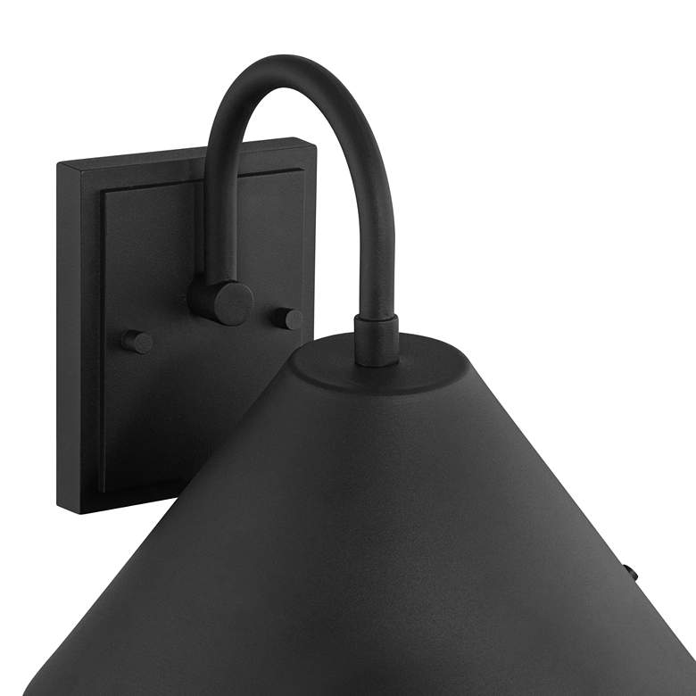 Image 3 Cartwright 11" High Black Outdoor Wall Barn Light more views