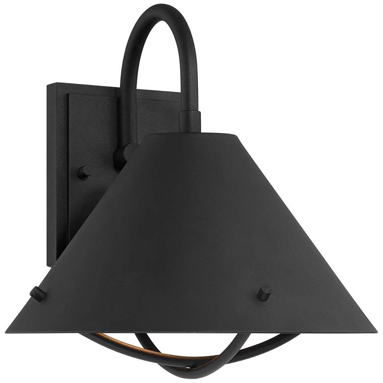 Image 6 Cartwright 11" High Black Outdoor Wall Barn Light more views