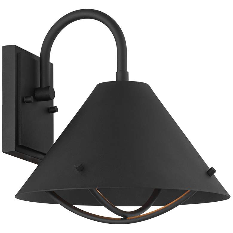 Image 7 Cartwright 11" High Black Outdoor Wall Barn Light more views