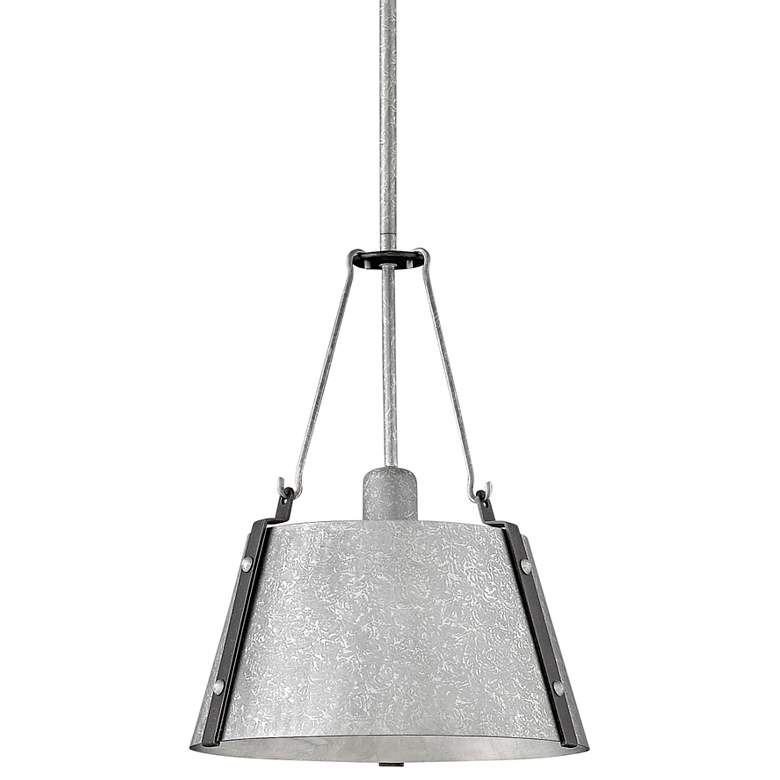 Image 2 Cartwright 15 1/4 inchW Polished Antique Nickel Pendant Light