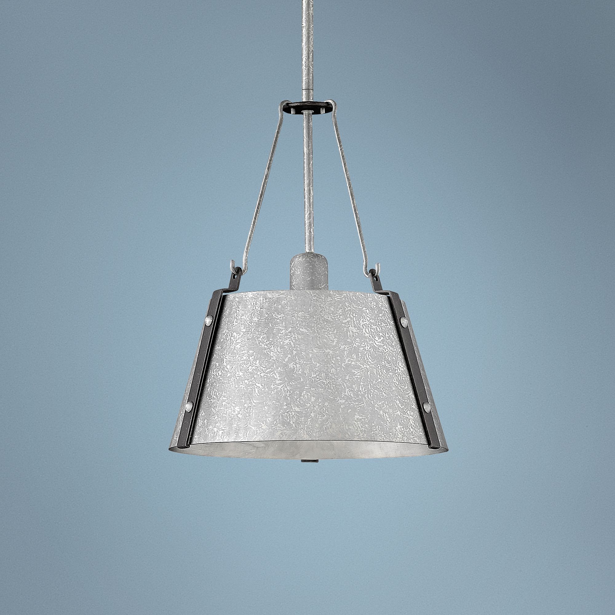 antique nickel pendant light