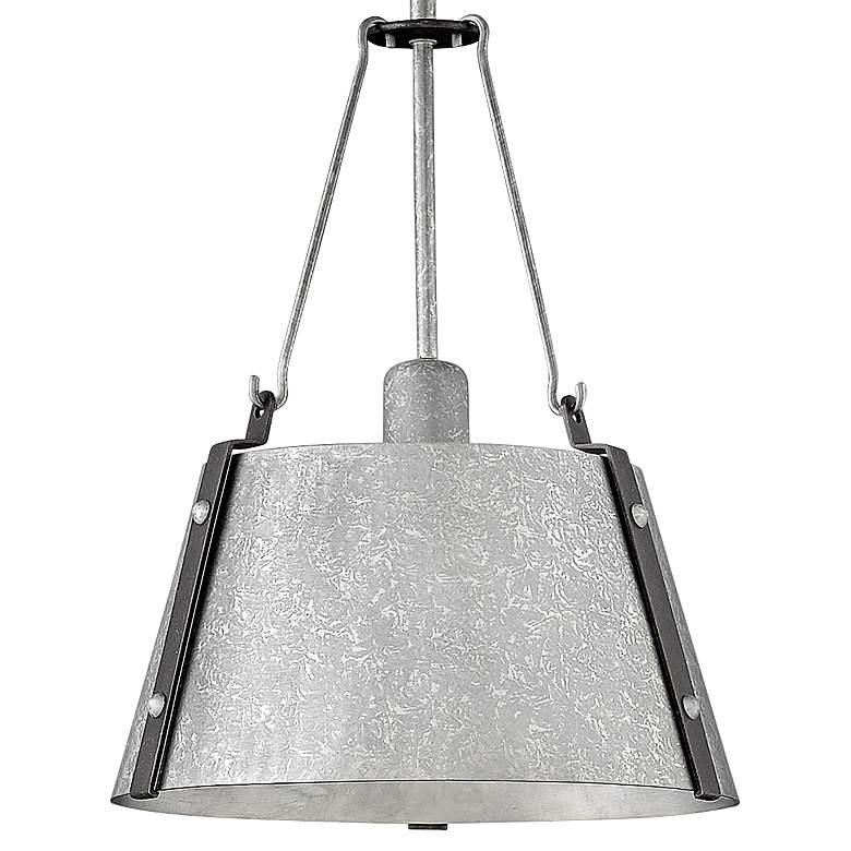 Image 3 Cartwright 15 1/4"W Polished Antique Nickel Pendant Light more views