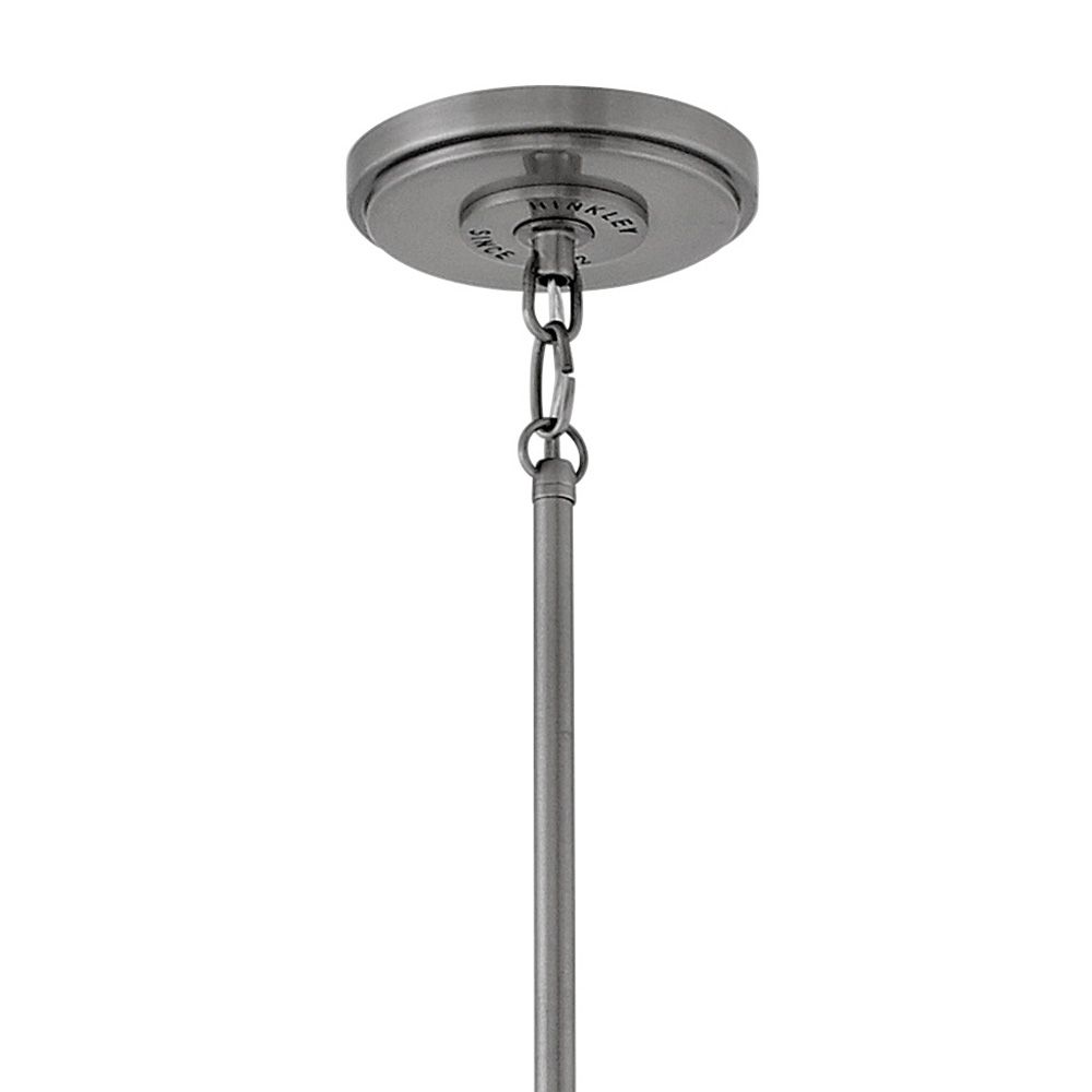 Cartwright 15 1/4"W Polished Antique Nickel Pendant Light