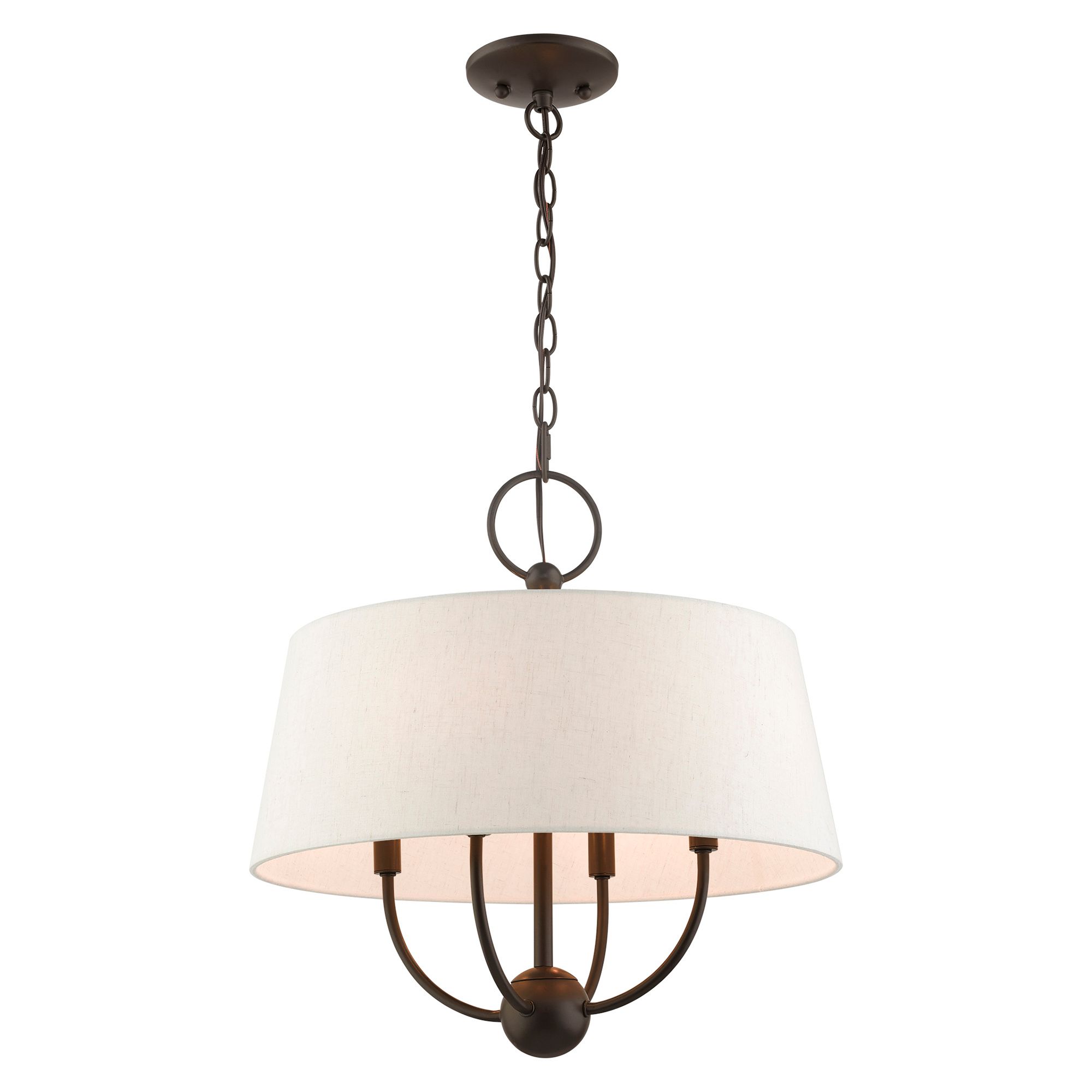 Image 6 Cartwright 4 Light English Bronze Pendant Chandelier more views