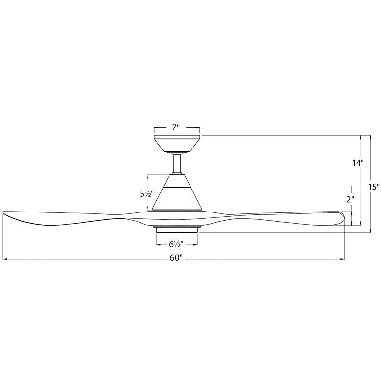 Image 6 Carve 3-Blade Smart Ceiling Fan more views