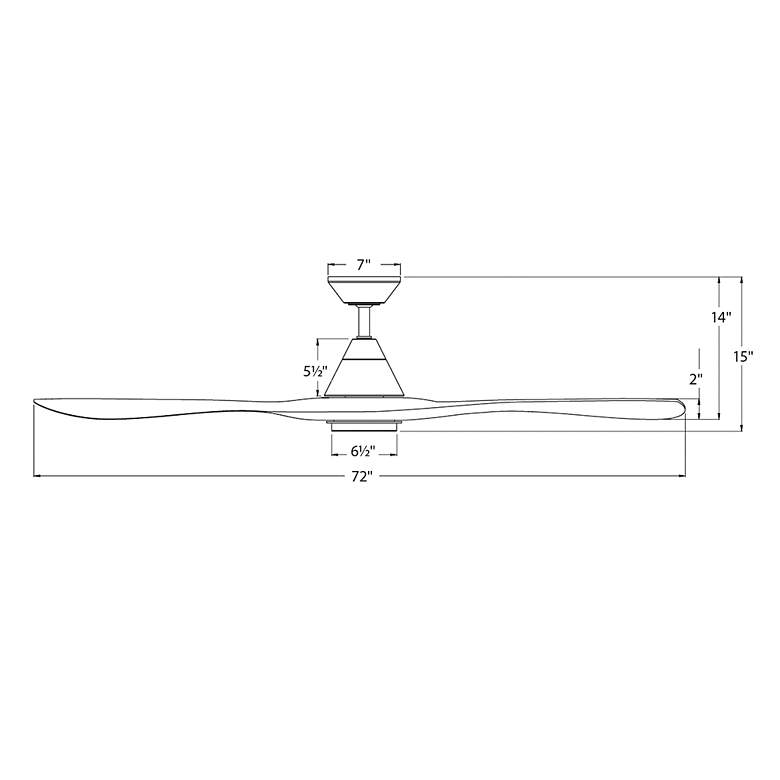 Image 7 Carve 3-Blade Smart Ceiling Fan more views
