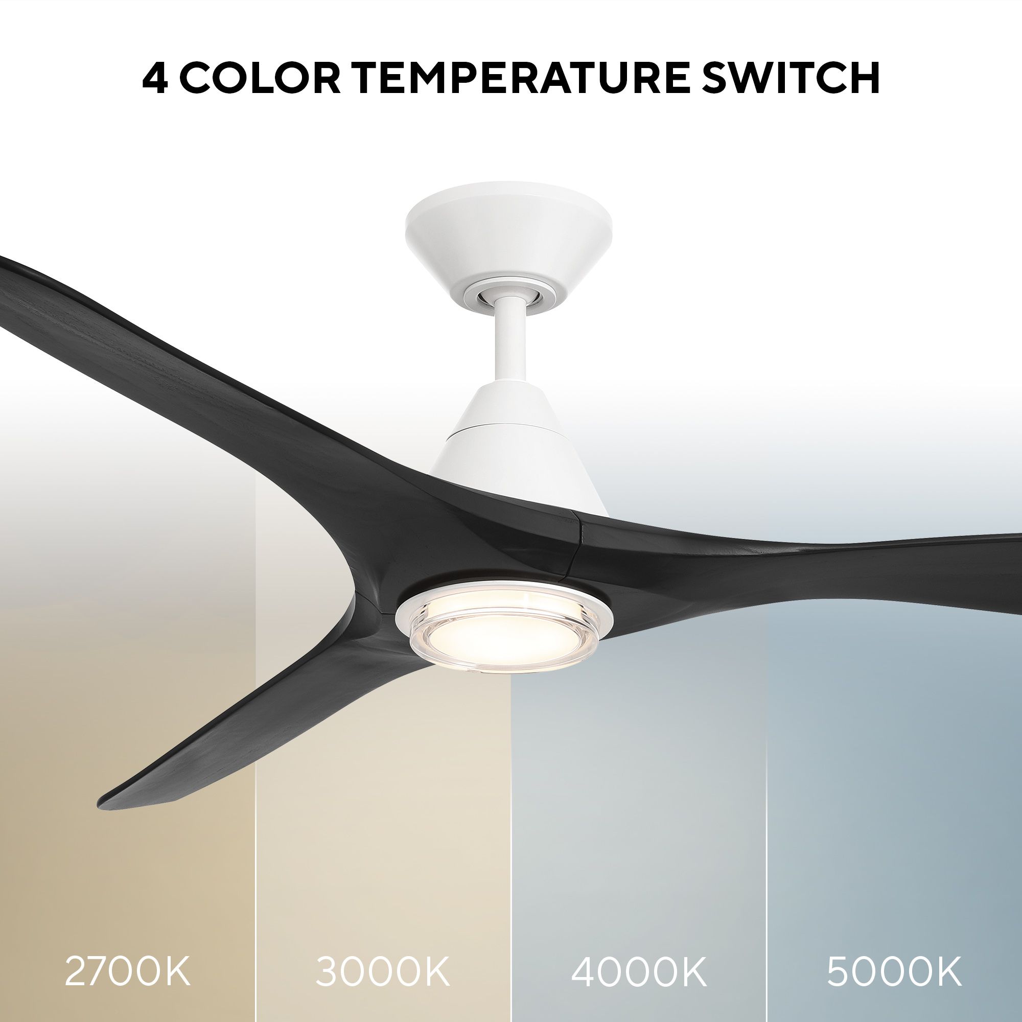 Image 6 Carve 3-Blade Smart Ceiling Fan more views