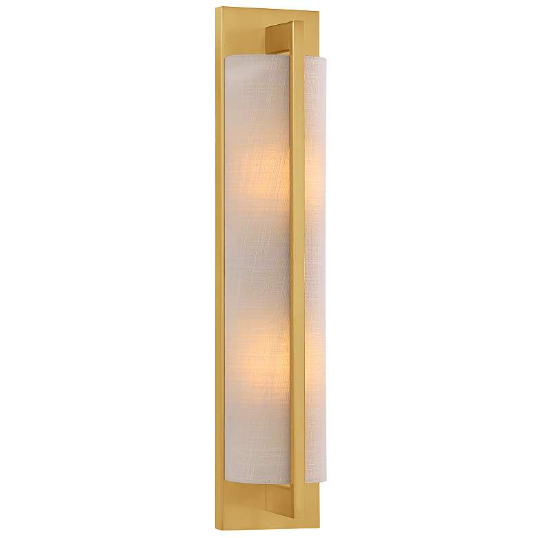 Image 1 Carver 2-Light Wall Sconce in Warm Brass