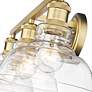Thumbnail4 of Carver 27 1/2" Wide Brushed Champagne Bronze 3-Light Bath Light more views