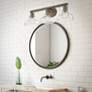 6_Carver 27 1/2" Wide Copper Patina Clear 3-Light Bath Light more views