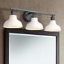 Thumbnail1 of Carver 27 1/2" Wide Matte Black 3-Light Bath Light