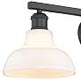 Thumbnail3 of Carver 27 1/2" Wide Matte Black 3-Light Bath Light more views
