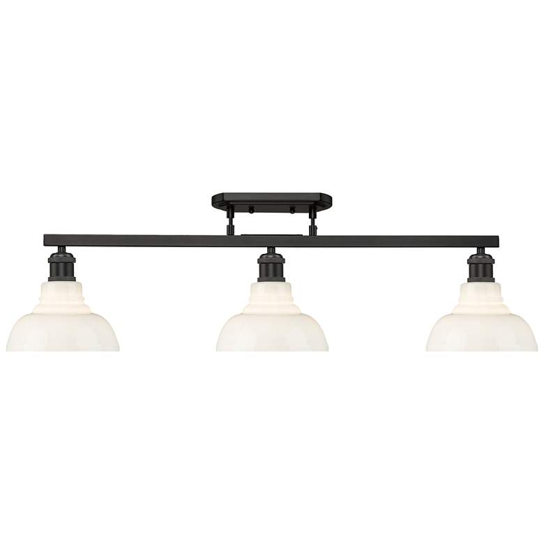 Image 1 Carver 3-Light Semi-Flush in Matte Black