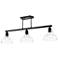 Carver 35 1/2" Wide Matte Black 3-Light Linear Pendant