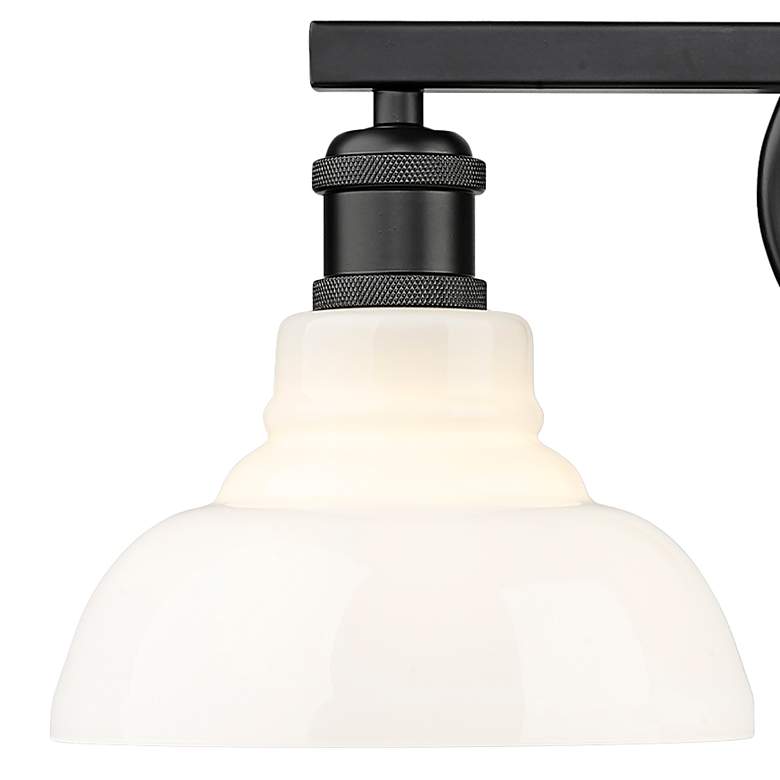 Image 2 Carver 8 3/4" High Matte Black 2-Light Wall Sconce more views