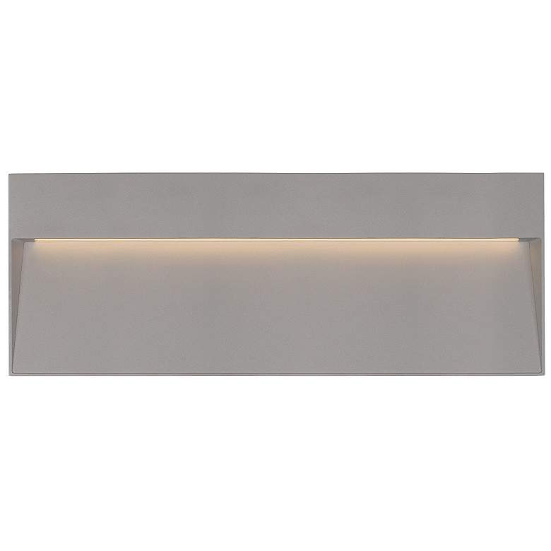 Image 1 Casa 12 inch Wide Gray Horizontal LED Outdoor Step Light