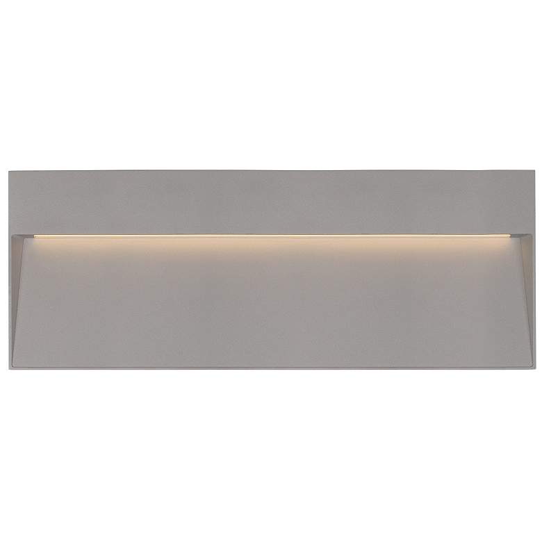 Image 1 Casa 12" Wide Gray Horizontal LED Outdoor Step Light