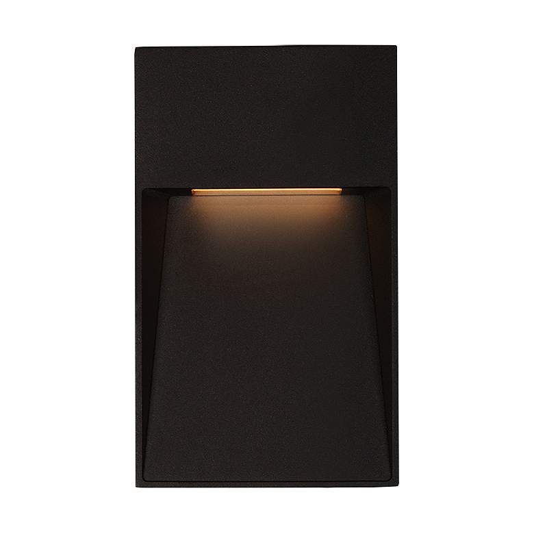 Image 1 Casa 2 3/4 inch Wide Black Vertical LED Outdoor Step Light