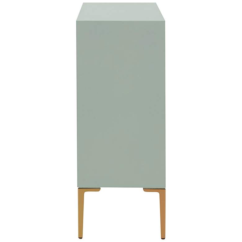 Image 6 Casa 36"W Pale Mint Green Wood 2-Door Accent Cabinet more views