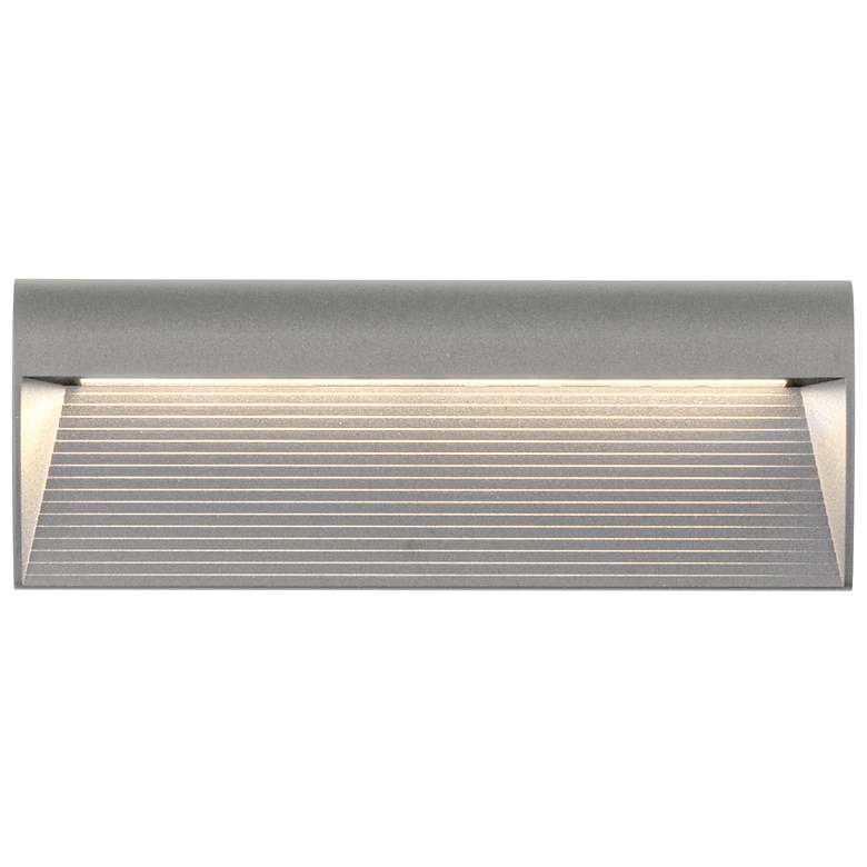 Image 1 Casa 4 3/4" High Gray LED Outdoor Wall Light