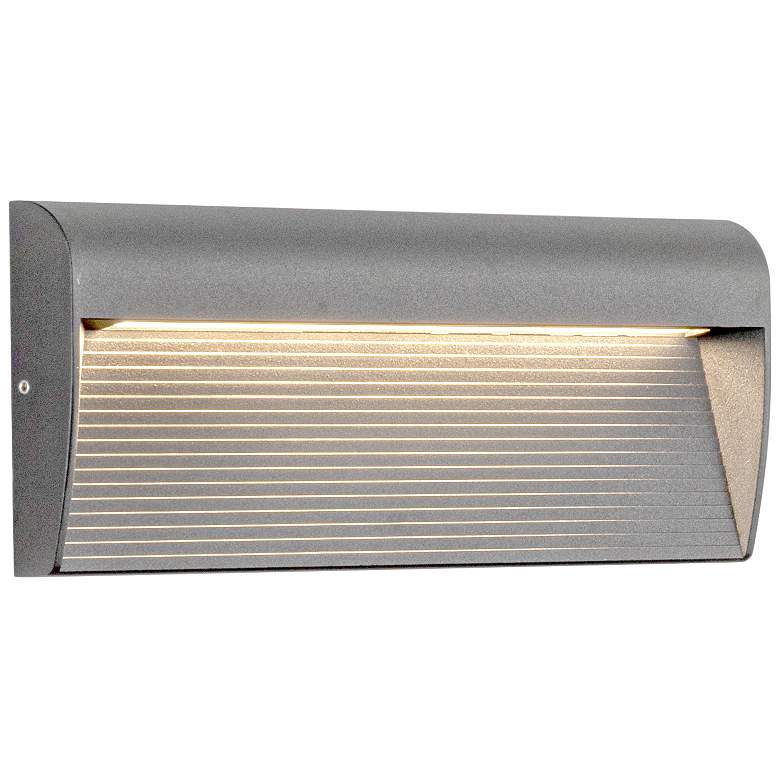 Image 2 Casa 4 3/4" High Gray LED Outdoor Wall Light more views