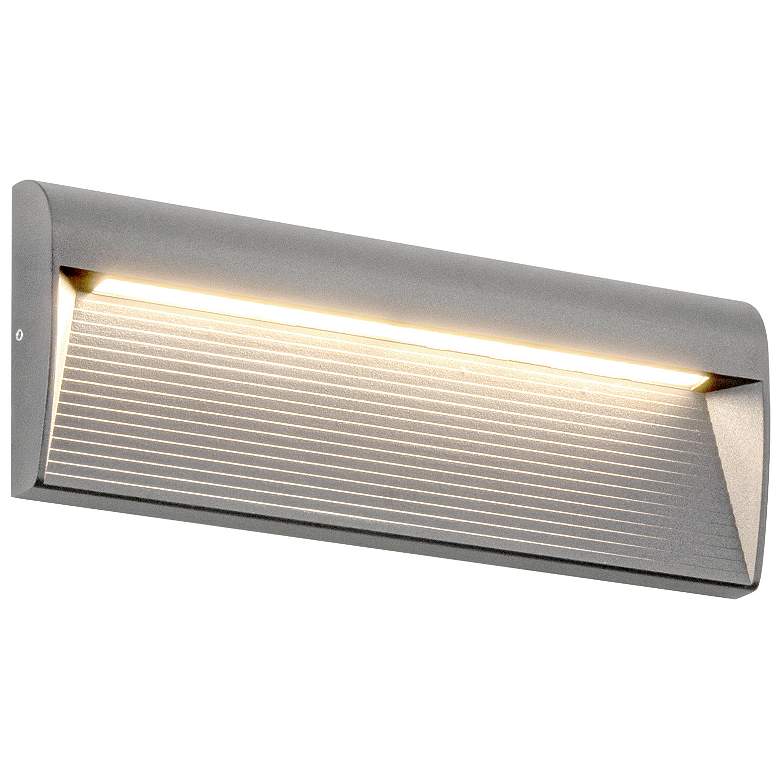 Image 3 Casa 4 3/4" High Gray LED Outdoor Wall Light more views
