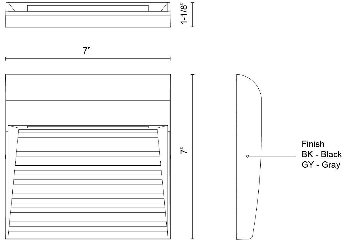 Image 6 Casa 7" High Black LED Outdoor Wall Light more views