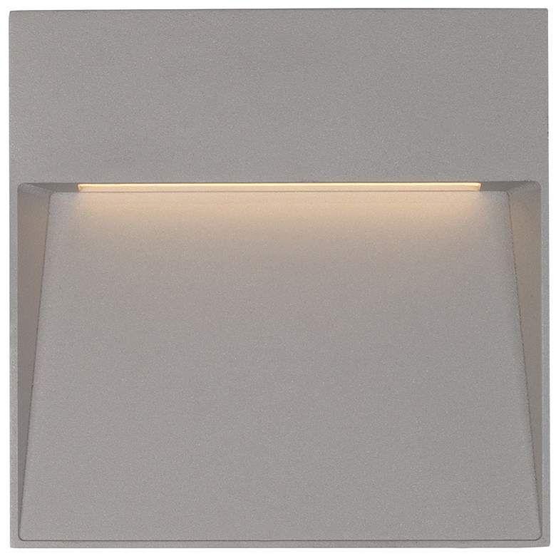 Image 1 Casa 8 1/4 inch Square Gray LED Outdoor Step Light