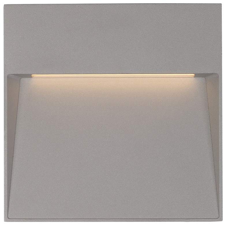 Image 1 Casa 8 1/4" Square Gray LED Outdoor Step Light