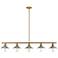 Casa by Z-Lite Factory Brass 5 Light Island Pendant