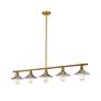 4_Casa by Z-Lite Factory Brass 5 Light Island Pendant more views
