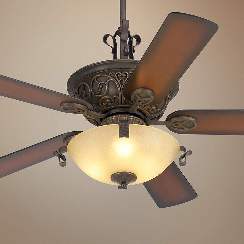 Image 1 Casa Contessa&#8482; Copper Bronze Ceiling Fan with Light