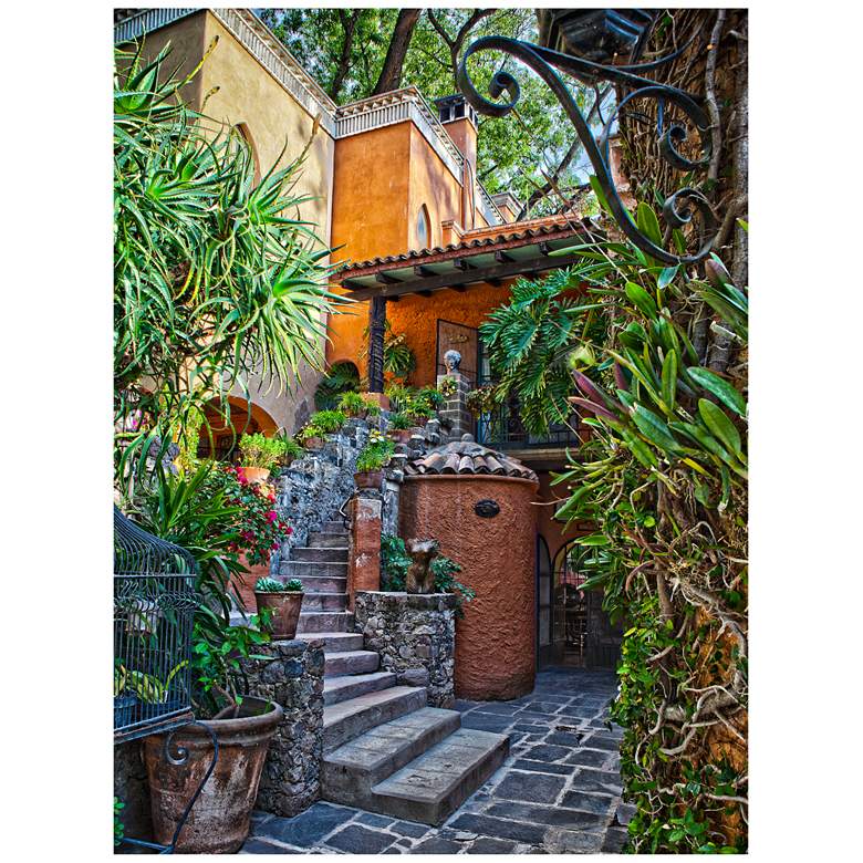 Image 1 Casa Courtyard 40"H All-Weather Indoor-Outdoor Wall Art