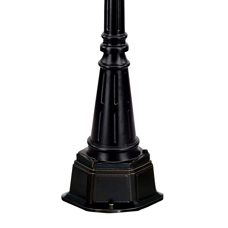 Image 4 Casa Marseille™ 100"H Black Outdoor 3-Light Post Light more views