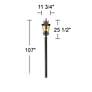 Thumbnail3 of Casa Marseille 107" High Bronze Post Light with Burial Pole more views
