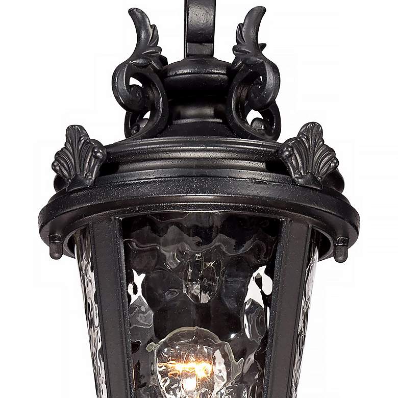 Image 4 Casa Marseille 19 inch Black Scroll Arm Traditional Outdoor Wall Light more views