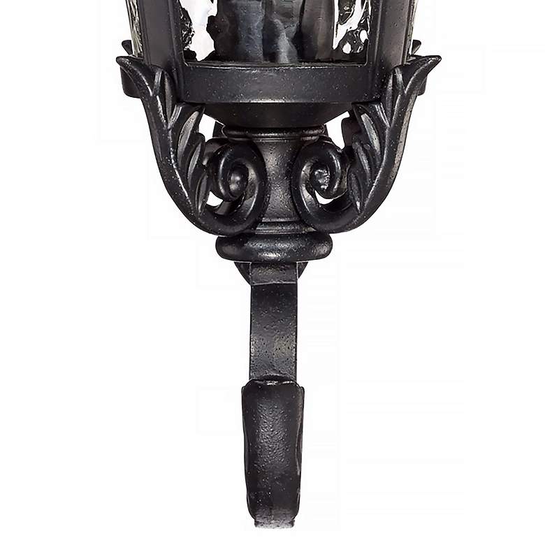 Image 5 Casa Marseille 19 inch Black Scroll Arm Traditional Outdoor Wall Light more views