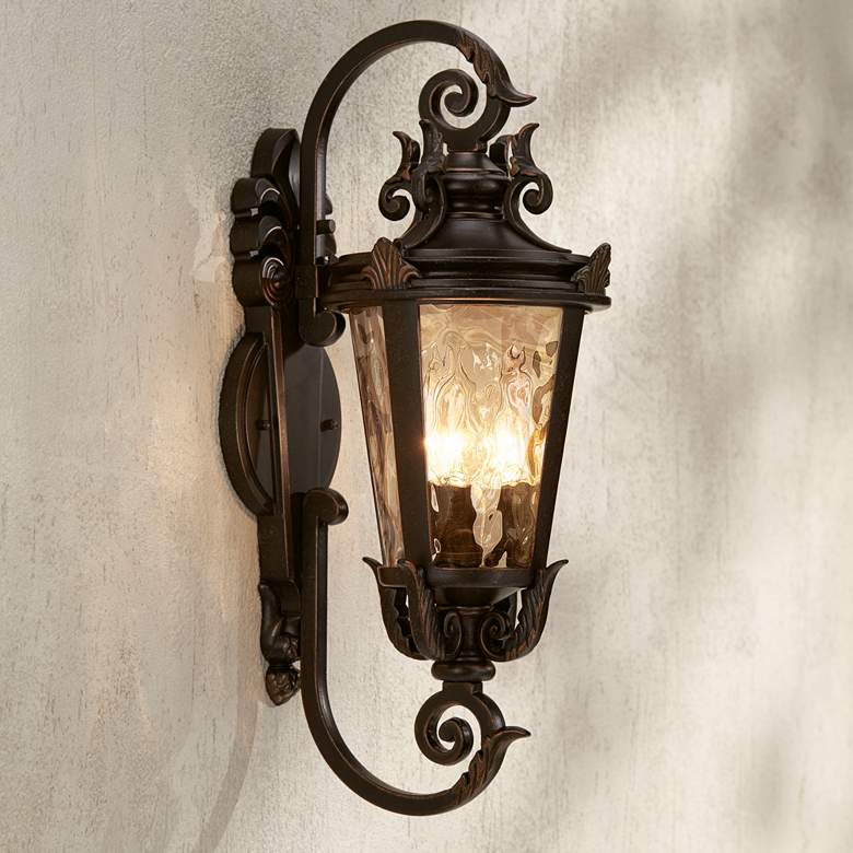Image 1 Casa Marseille 21 1/2 inch High Bronze 6W LED Outdoor Wall Light