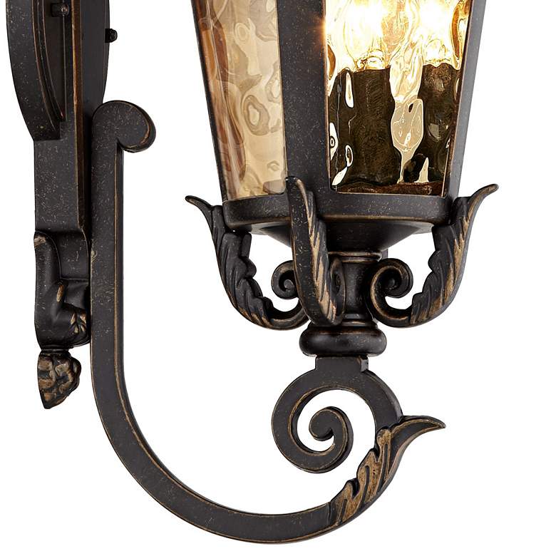 Image 4 Casa Marseille 21 1/2" Traditional Scroll Bronze Outdoor Wall Light more views