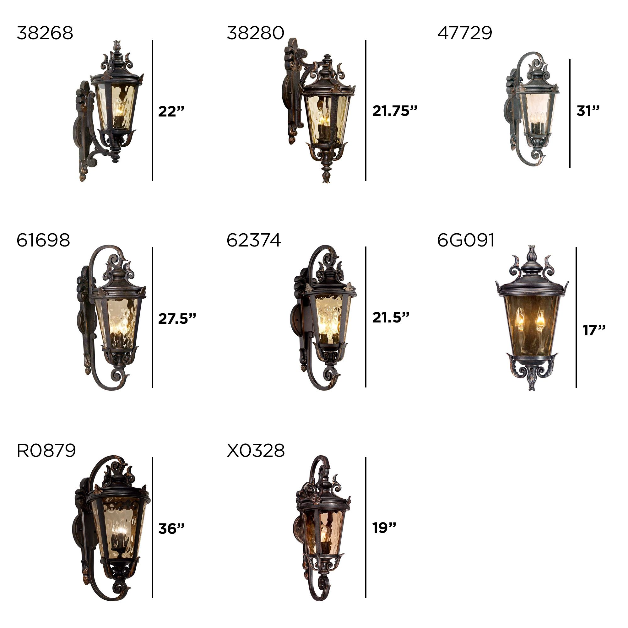 Casa Marseille 21 1/2" Traditional Scroll Bronze Outdoor Wall Light in scene