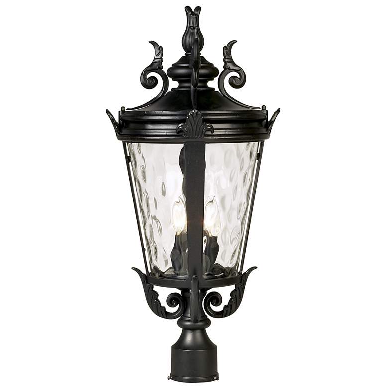 Image 2 Casa Marseille 25 1/2" High Black 4-Light Outdoor Post Light