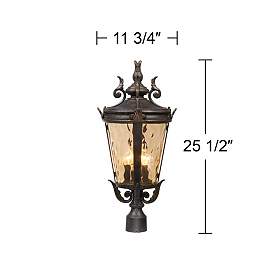 Image5 of Casa Marseille 25 1/2" High Bronze 4-Light Outdoor Post Light more views