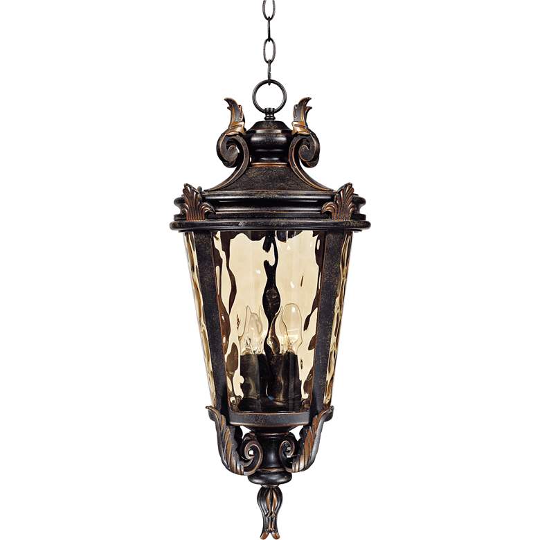 Image 3 Casa Marseille 26 1/4" High Bronze Traditional Outdoor Hanging Light