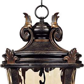 Image5 of Casa Marseille 26 1/4" High Bronze Traditional Outdoor Hanging Light more views