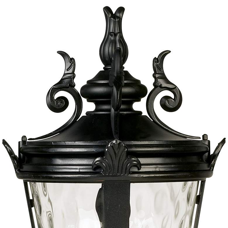 Image 3 Casa Marseille 27" High Black Post Light with Pier Mount Adapter more views