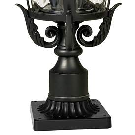 Image4 of Casa Marseille 27" High Black Post Light with Pier Mount Adapter more views