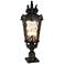 Casa Marseille 29 3/4" Bronze Outdoor Post Light with Pier Mount